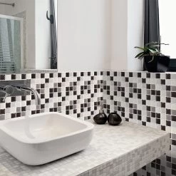 10/20 Pieces Backsplash Tile For Kitchen Mosaic Square Peel And Stick Tile, 3.94x3.94" -Master Lock Store 64a4ed1b 4025 4337 9896 7e31efb7a55c.e5437f957c9df9c2c6f7cff02f606efd 1800x1800