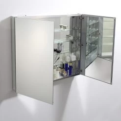 39.50 In. W X 36 In. H X 5 In. D Frameless Recessed Or Surface-Mount Bathroom Medicine Cabinet -Master Lock Store 670d8b27f02aec774d1bc91fcd48969a 1800x1800