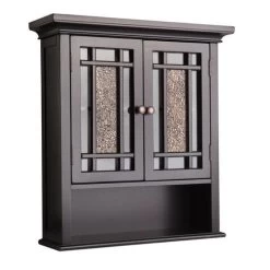 Elegant Home Fashions Windsor 22-in W X 24-in H X 7-in D Dark Espresso Bathroom Wall Cabinet -Master Lock Store 674278005328xl 1800x1800