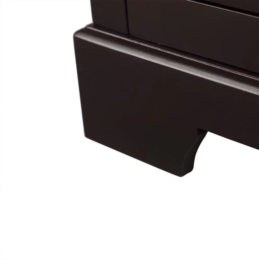 Elegant Home Fashions Alfa 24-in W X 32-in H X 12.5-in D Dark Espresso MDF Freestanding Linen Cabinet 7 Elegant Home Fashions Alfa 24-in W X 32-in H X 12.5-in D Dark Espresso MDF Freestanding Linen Cabinet - Image 5