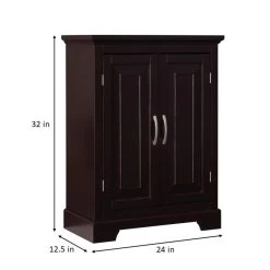 Elegant Home Fashions Alfa 24-in W X 32-in H X 12.5-in D Dark Espresso MDF Freestanding Linen Cabinet 16 Elegant Home Fashions Alfa 24-in W X 32-in H X 12.5-in D Dark Espresso MDF Freestanding Linen Cabinet -Master Lock Store 674278016119 12050044 1800x1800