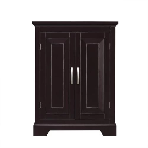 Elegant Home Fashions Alfa 24-in W X 32-in H X 12.5-in D Dark Espresso MDF Freestanding Linen Cabinet 10 Elegant Home Fashions Alfa 24-in W X 32-in H X 12.5-in D Dark Espresso MDF Freestanding Linen Cabinet - Image 8