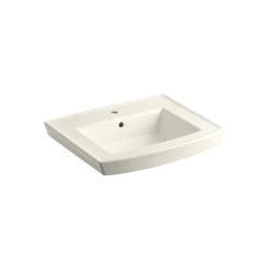 KOHLER Archer 20.4375 In. Vitreous China Pedestal Sink Basin In White With Overflow Drain -Master Lock Store 700d0b1c5c24aa868c7368f84deda4c7 1800x1800