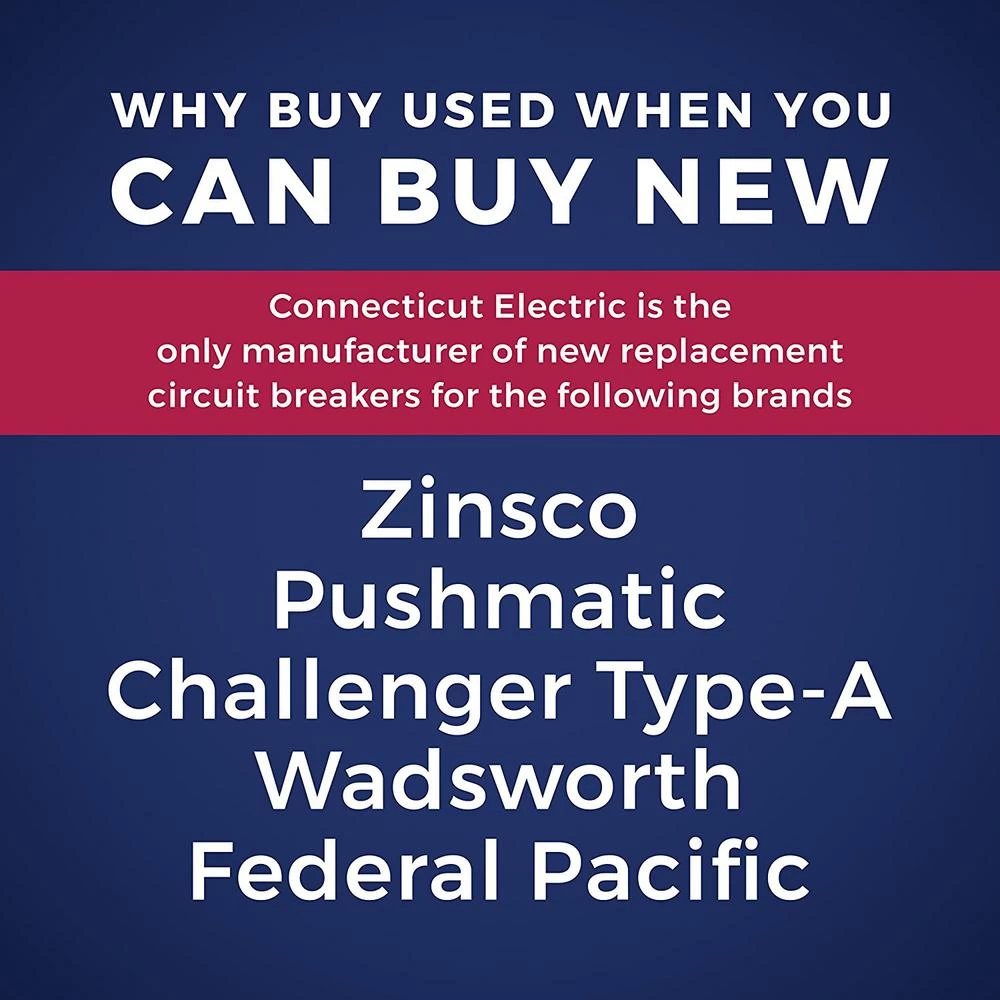 New VPKUBIZ Thin 40 Amp 3/4 In. 2-Pole Zinsco RC3840 Replacement Circuit Breaker 4 New VPKUBIZ Thin 40 Amp 3/4 In. 2-Pole Zinsco RC3840 Replacement Circuit Breaker - Image 2