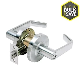 Tell Manufacturing LC2600 Standard Duty Cortland Satin Chrome Reversible Keyed Entry Door Handle 3 Tell Manufacturing LC2600 Standard Duty Cortland Satin Chrome Reversible Keyed Entry Door Handle