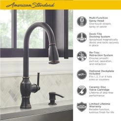 Marchand Single Handle Pull-Down Sprayer Kitchen Faucet In Legacy Bronze -Master Lock Store 76836c3467be364a82782807b8bd95d0 1800x1800
