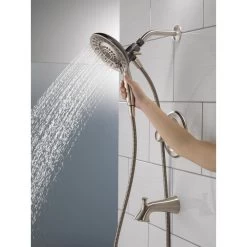 Lahara In2ition 2-in-1 Single-Handle 5-Spray Tub And Shower Faucet In Brushed Nickel -Master Lock Store 7747fa8eaac6f5ec36d92fa8f0fce081 1800x1800
