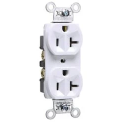 Legrand White 20-Amp Duplex Commercial Outlet