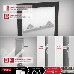 28 In. W X 36 In. H (M1) Framed Rectangular Standard Glass Bathroom Vanity Mirror In Matte White -Master Lock Store 7db41ca7cc1c1d2b9cc7b0bcd6e19f0b 2e97b221 5435 4bad 9c9e 3e38ccce018f 1800x1800