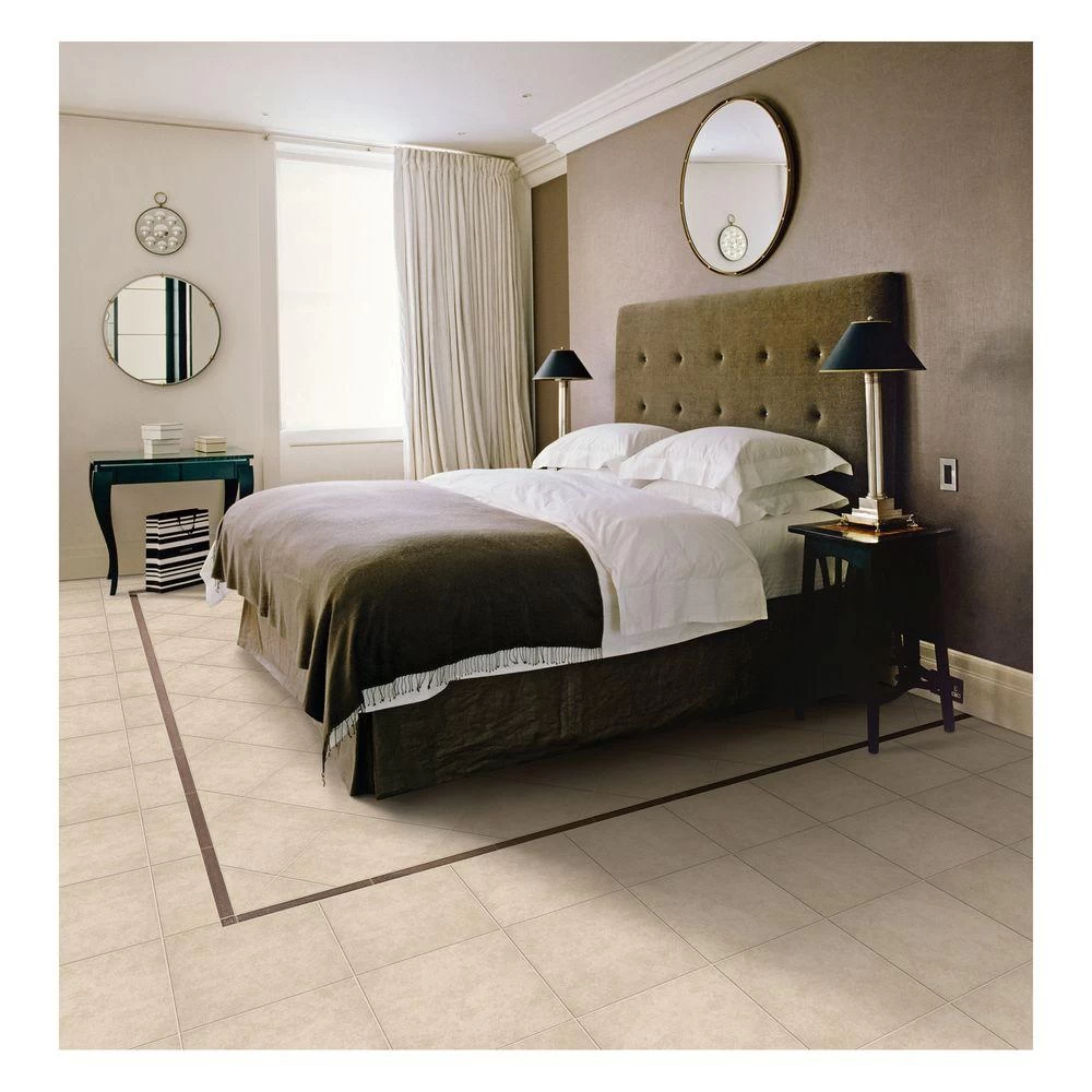 TrafficMaster Laguna Bay 12 In. X 12 In. Cream Ceramic Floor And Wall Tile (14.53 Sq. Ft. / Case) 4 TrafficMaster Laguna Bay 12 In. X 12 In. Cream Ceramic Floor And Wall Tile (14.53 Sq. Ft. / Case) - Image 2
