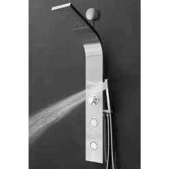 AKDY 39-in Stainless Steel 2-Spray Shower Panel System (Valve Included) -Master Lock Store 810764025344 10486264 1800x1800