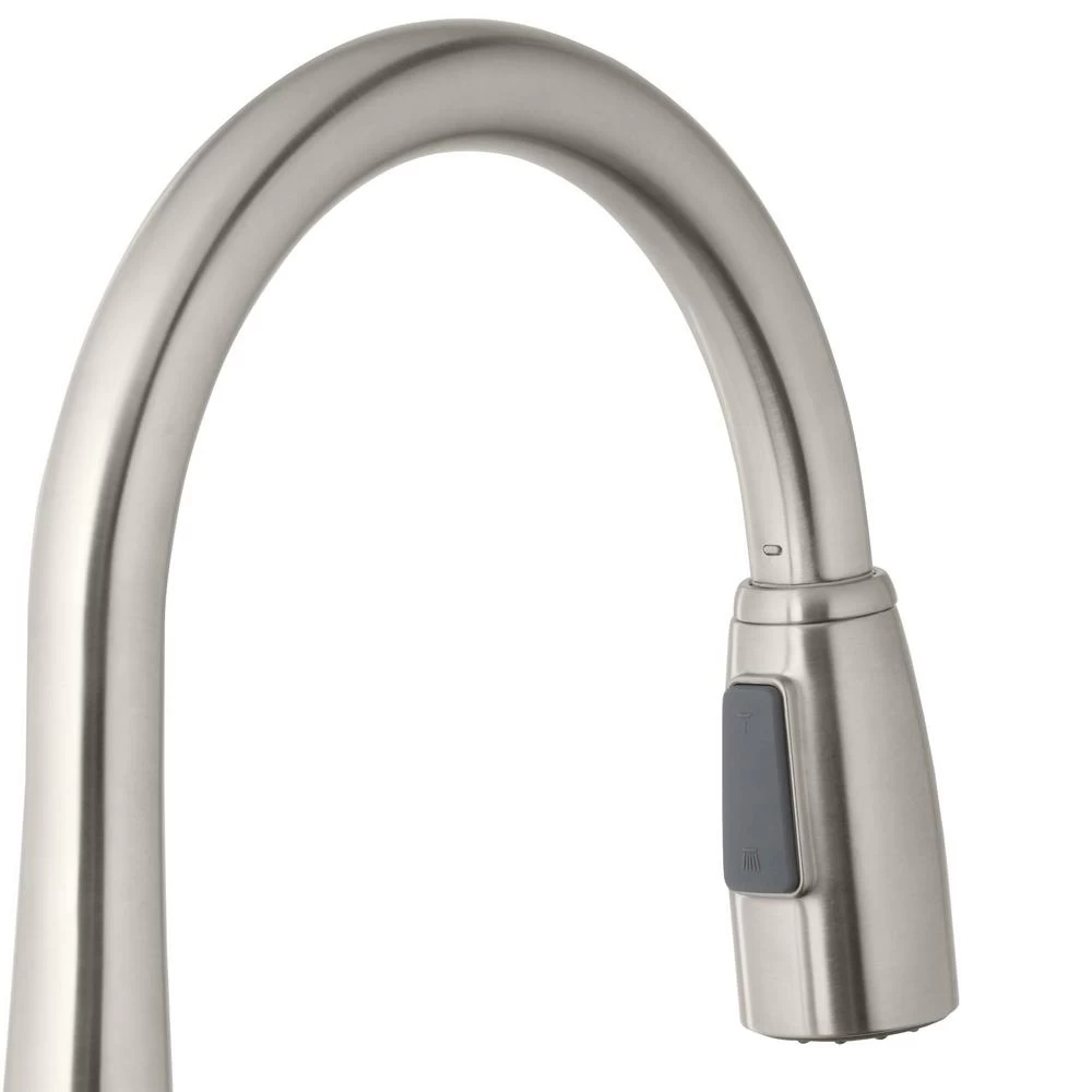 900 Series Single-Handle Pull-Down Sprayer Kitchen Faucet With Soap Dispenser In Stainless Steel 7 900 Series Single-Handle Pull-Down Sprayer Kitchen Faucet With Soap Dispenser In Stainless Steel - Image 5