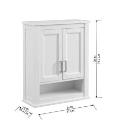 Durham 24-in W X 30-in H X 10-in D White Oak Bathroom Wall Cabinet -Master Lock Store 815324022313 10988747 1800x1800
