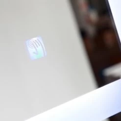 39.5 In X 28.5 In. White/Blue LED Lighted Mirror With Touch Sensor -Master Lock Store 81afd519140aff942079269ee34dab01 1800x1800