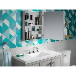 Maxstow 20 In. X 24 In. Frameless Surface-Mount Aluminum Medicine Cabinet 17 Maxstow 20 In. X 24 In. Frameless Surface-Mount Aluminum Medicine Cabinet -Master Lock Store 823063c15d769b04b40bfbb36c12c5a9 1800x1800