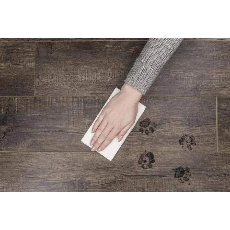 SMARTCORE Ultra 8-Piece 5.91-in X 48.03-in Savannah Oak Luxury Vinyl Plank Flooring 6 SMARTCORE Ultra 8-Piece 5.91-in X 48.03-in Savannah Oak Luxury Vinyl Plank Flooring - Image 4