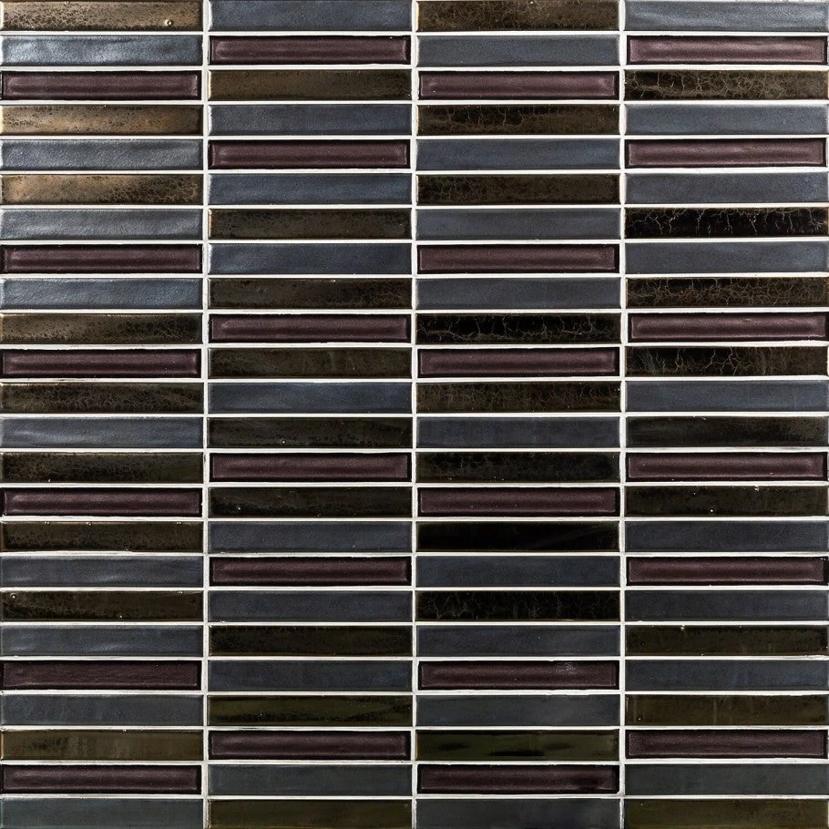 Bond Tile Glory Midnight 11.81 In. X 11.81 In. Ceramic And Glass Wall Mosaic (0.97 Sq. Ft.) 3 Bond Tile Glory Midnight 11.81 In. X 11.81 In. Ceramic And Glass Wall Mosaic (0.97 Sq. Ft.)
