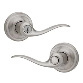 Kwikset Ashfield Satin Nickel Smartkey Universal Keyed Entry Door Handle 3 Kwikset Ashfield Satin Nickel Smartkey Universal Keyed Entry Door Handle