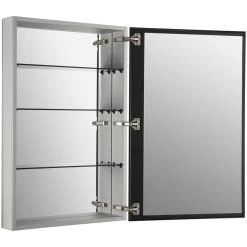 KOHLER Catalan 24.125-in X 36-in Rectangle Surface/Recessed Mirrored Medicine Cabinet -Master Lock Store 885612032881 05087792 1800x1800