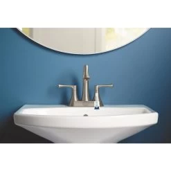 KOHLER Lilyfield Brushed Nickel 2-Handle 4-in Centerset WaterSense Bathroom Sink Faucet With Drain -Master Lock Store 885612574589 08289407 1800x1800