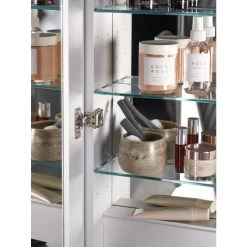 KOHLER Verdera 40-in X 30-in Rectangle Surface/Recessed Mirrored Medicine Cabinet With Outlet And Lights -Master Lock Store 885612733634 10711544 1800x1800