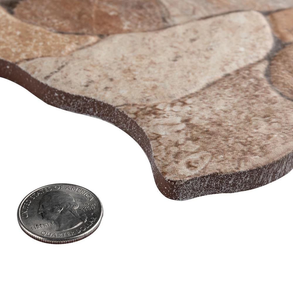 Merola Tile Attica Beige 16-7/8 In. X 16-7/8 In. Ceramic Floor And Wall Tile (14.15 Sq. Ft. / Case) 4 Merola Tile Attica Beige 16-7/8 In. X 16-7/8 In. Ceramic Floor And Wall Tile (14.15 Sq. Ft. / Case) - Image 2