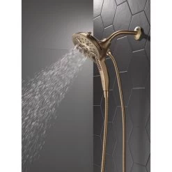 In2ition 5-Spray 6.06 In. Wall Mount Dual Shower Heads With H2Okinetic Technology In Champagne Bronze 30 In2ition 5-Spray 6.06 In. Wall Mount Dual Shower Heads With H2Okinetic Technology In Champagne Bronze -Master Lock Store 8d3938854fc0e3cfa479d9864a168561 1800x1800