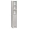 Zenna Home® 12"W X 10"D X 67"H White Linen Cabinet