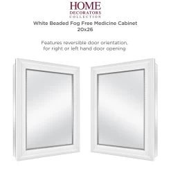 20 In. X 26 In. Fog Free Recessed Or Surface Mount Medicine Cabinet In White -Master Lock Store 93e0b2fdac4cfae5fd127984f96b07ed 1800x1800