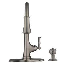 Touchless LED Single-Handle Pull-Down Sprayer Kitchen Faucet With Soap Dispenser In Stainless Steel -Master Lock Store 942535ecf21fc3f1578cdf0dde36265d 1800x1800