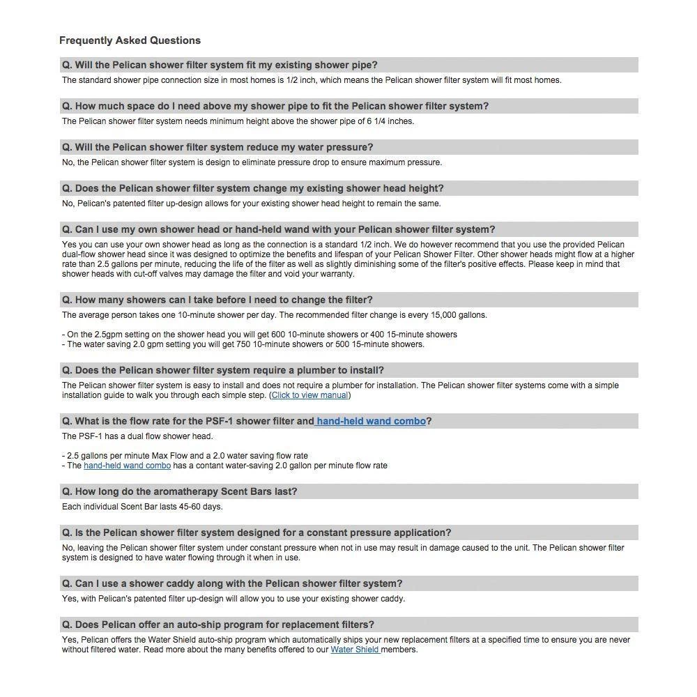 Pelican Water 3-Stage Premium Shower Filter With 5 Ft. Wand Combo 12 Pelican Water 3-Stage Premium Shower Filter With 5 Ft. Wand Combo - Image 10