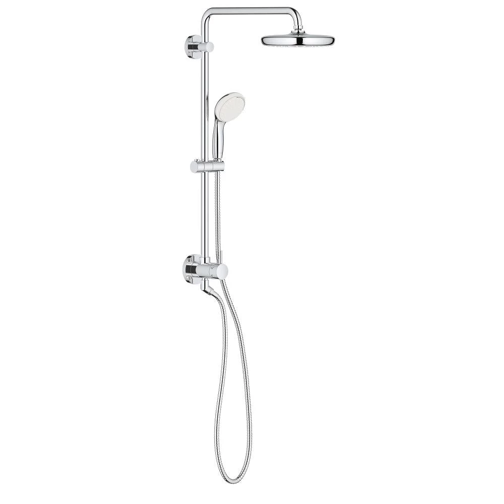 2-spray 8.25 In. Dual Shower Head And Handheld Shower Head In Chrome 3 2-spray 8.25 In. Dual Shower Head And Handheld Shower Head In Chrome
