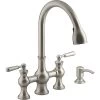 Capilano 2-Handle Bridge Farmhouse Pull-Down Kitchen Faucet With Soap Dispenser And Sweep Spray In Vibrant Stainless -Master Lock Store 98ead78a03e0cc056d93c0ef2bccc1eb 1800x1800