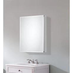 20 In. X 26 In. Recessed Or Surface-Mount Bathroom Medicine Cabinet With Beveled Mirror In Silver -Master Lock Store 98fe2357eb6b3be41c67f5dc791065ae 1800x1800