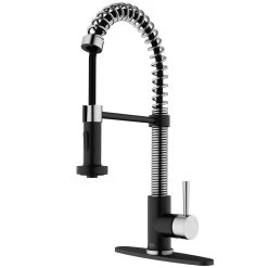Edison Single-Handle Pull-Down Sprayer Kitchen Faucet With Deck Plate In Matte Black 12 Edison Single-Handle Pull-Down Sprayer Kitchen Faucet With Deck Plate In Matte Black -Master Lock Store 9a3dd9a8af3ec99884a46bc8a1c34867 1800x1800
