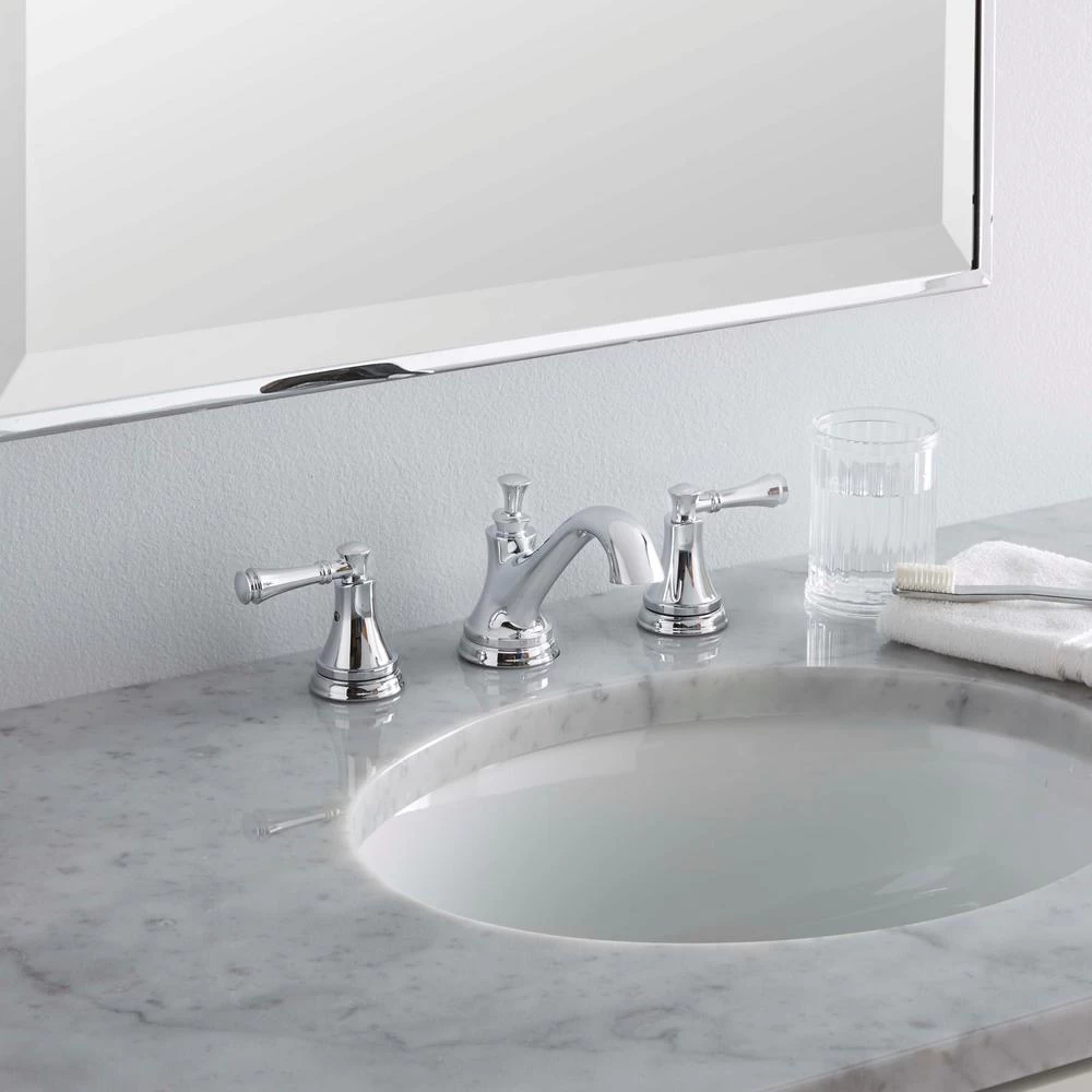 Silverton 8 In. Widespread 2-Handle Bathroom Faucet In Chrome 4 Silverton 8 In. Widespread 2-Handle Bathroom Faucet In Chrome - Image 2