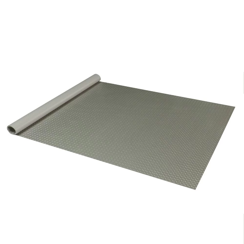 Diamond Deck 7.5 Ft. X 10 Ft. Pewter Textured PVC Floor Mat 6 Diamond Deck 7.5 Ft. X 10 Ft. Pewter Textured PVC Floor Mat - Image 4