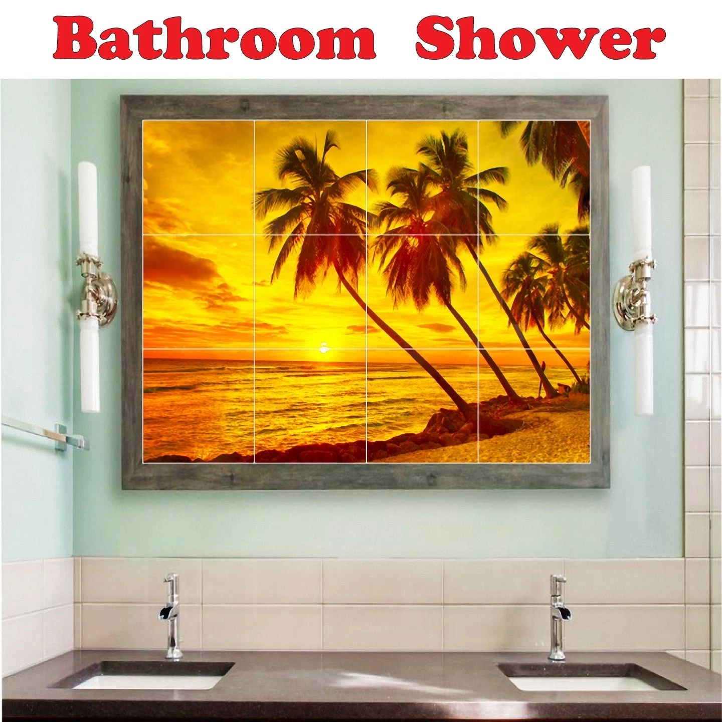 Dolphin Ceramic Tile Mural Kitchen Backsplash Bathroom Shower, 402794-XL64 5 Dolphin Ceramic Tile Mural Kitchen Backsplash Bathroom Shower, 402794-XL64 - Image 3