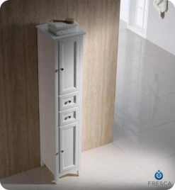 Fresca Oxford 14"W X 16"D X 68"H Antique White Linen Cabinet -Master Lock Store FST2060AW 2 a0cb1ba8 bd18 4f42 84fb fb05497070fa 1800x1800