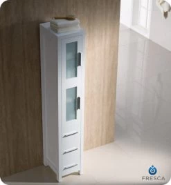 Fresca Torino 12"W X 15"D X 68-1/8"H White Linen Cabinet -Master Lock Store FST6260WH 2 591daa47 b9d0 4025 9a9d c594593d9579 1800x1800