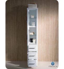 Fresca Torino 12"W X 15"D X 68-1/8"H White Linen Cabinet -Master Lock Store FST6260WH 4 ea82a269 fa81 4ba5 9da5 79f9b1173325 1800x1800