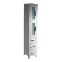 Fresca Torino 12"W X 15"D X 68-1/8"H White Linen Cabinet