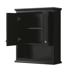 Wyndham Collection Deborah 25"W X 9"D X 30"H Dark Espresso Bathroom Wall Cabinet -Master Lock Store WC 2020 WC DES OPEN 25fcf893 e679 4a9d 9d98 71376e7db40d 1800x1800