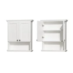 Wyndham Collection Acclaim 25"W X 9"D X 30"H White Bathroom Wall Cabinet -Master Lock Store WCV8000WCWHCLOSEDANDOPEN 1120e27d e545 4ac0 843c cf91ea649b07 1800x1800