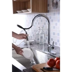 Orbital Single-Handle Pull-Down Sprayer Kitchen Faucet In Polished Chrome -Master Lock Store a0a480cbe78e5b125f93b880827dd90b 1800x1800