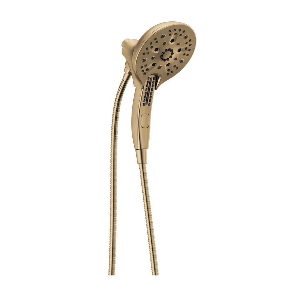 In2ition 5-Spray 6.06 In. Wall Mount Dual Shower Heads With H2Okinetic Technology In Champagne Bronze 3 In2ition 5-Spray 6.06 In. Wall Mount Dual Shower Heads With H2Okinetic Technology In Champagne Bronze