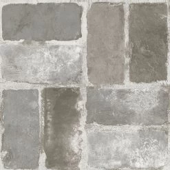 FloorPops Virgin Vinyl Grey FP3294 Harvard Brick Grey Peel & Stick Floor Tiles