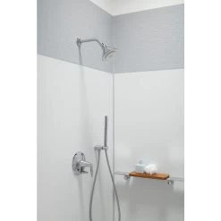 Moxie 1-Spray 5 In. Single Wall Mount Fixed Shower Head In Polished Chrome 22 Moxie 1-Spray 5 In. Single Wall Mount Fixed Shower Head In Polished Chrome -Master Lock Store a3cda17e90c3eb8901dd787082e203f9 1800x1800