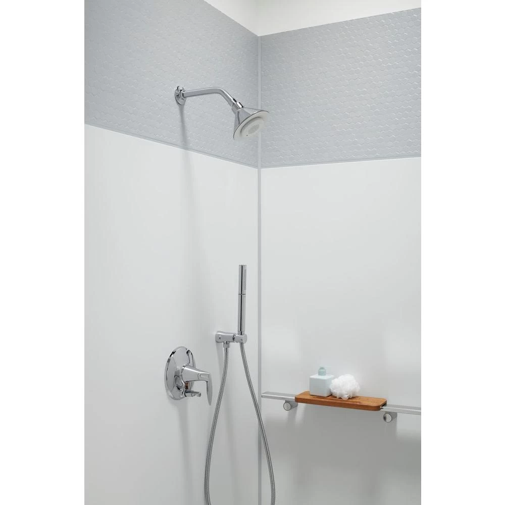 Moxie 1-Spray 5 In. Single Wall Mount Fixed Shower Head In Polished Chrome 7 Moxie 1-Spray 5 In. Single Wall Mount Fixed Shower Head In Polished Chrome - Image 5