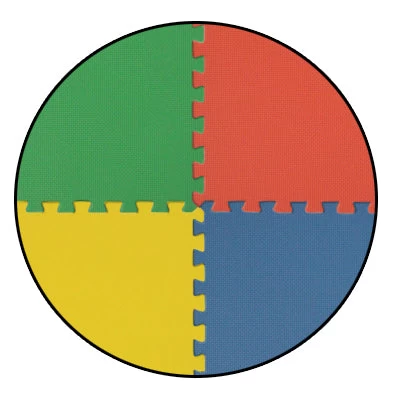 Achim Interlocking Foam Anti Fatigue Floor Tiles, 4 Tiles/16 Sq. Ft., 24 X 24, Multicolor 4 Achim Interlocking Foam Anti Fatigue Floor Tiles, 4 Tiles/16 Sq. Ft., 24 X 24, Multicolor - Image 2